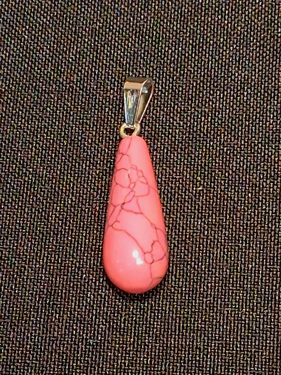 druppelhanger fel roze gemarmerd